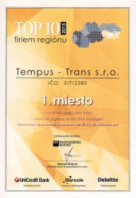 Tempus Trans, certifikt